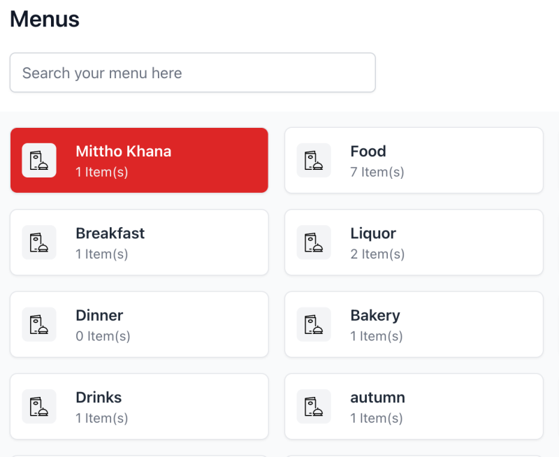 Effortless Menu Management